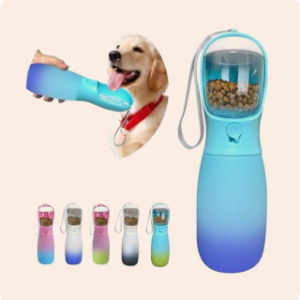 MITOCAPY 2-in-1 Dog Water Bottle Portable, Food Grade